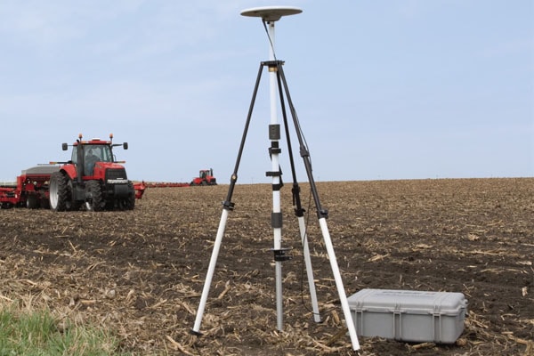 RTK ground station used on a farm